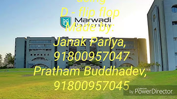 4-bit binary counter using D-flip flop