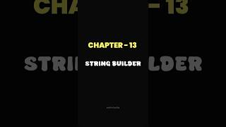 What is StringBuilder in Java 🤔 | StringBuilder in Java for Beginners | Java DSA #Shorts