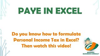Complete Guide to Personal Income Tax Computation in Excel | 2023 Ghana Revenue Authority Tax Rate