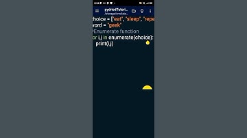 Enumerate function in python #shorts #allthingstechy