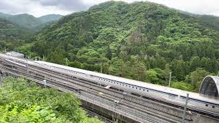 リニア中央新幹線　試運転　停車から折り返し / (Japan) Linear Shinkansen, test run
