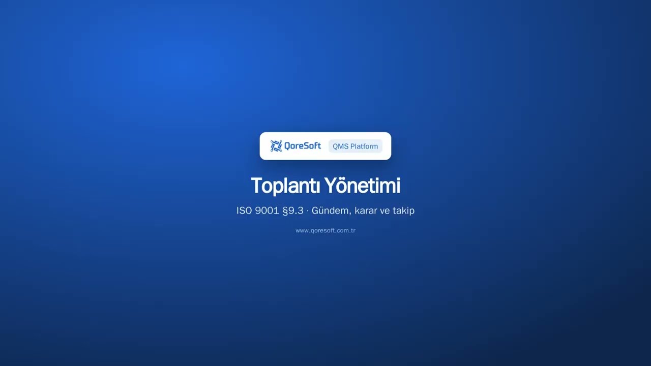 Toplantı Yönetimi — tanıtım videosu