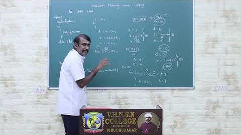 Decision and Looping | Java Programming | VHNSNC (Autonomous)