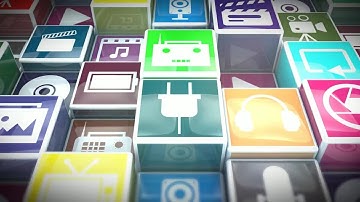 Multimedia Icons On Boxes Stock Motion Graphics