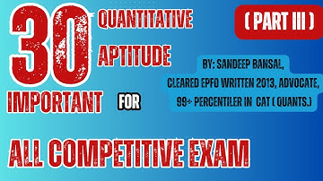 UPSC EPFO APFC 2023| Quantitative Aptitude ThroughPYQ