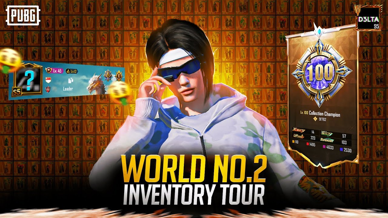 WORLD NO 2 ACCOUNT FULL INVENTORY | D3LTA NOMI 🕹 | PUBG MOBILE