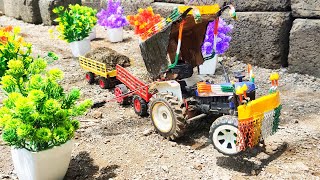 💪new holland tractor 2 trolley heavy loading mini tractor || uk mini tractors murari