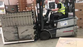 Forklift With  Clamps Training