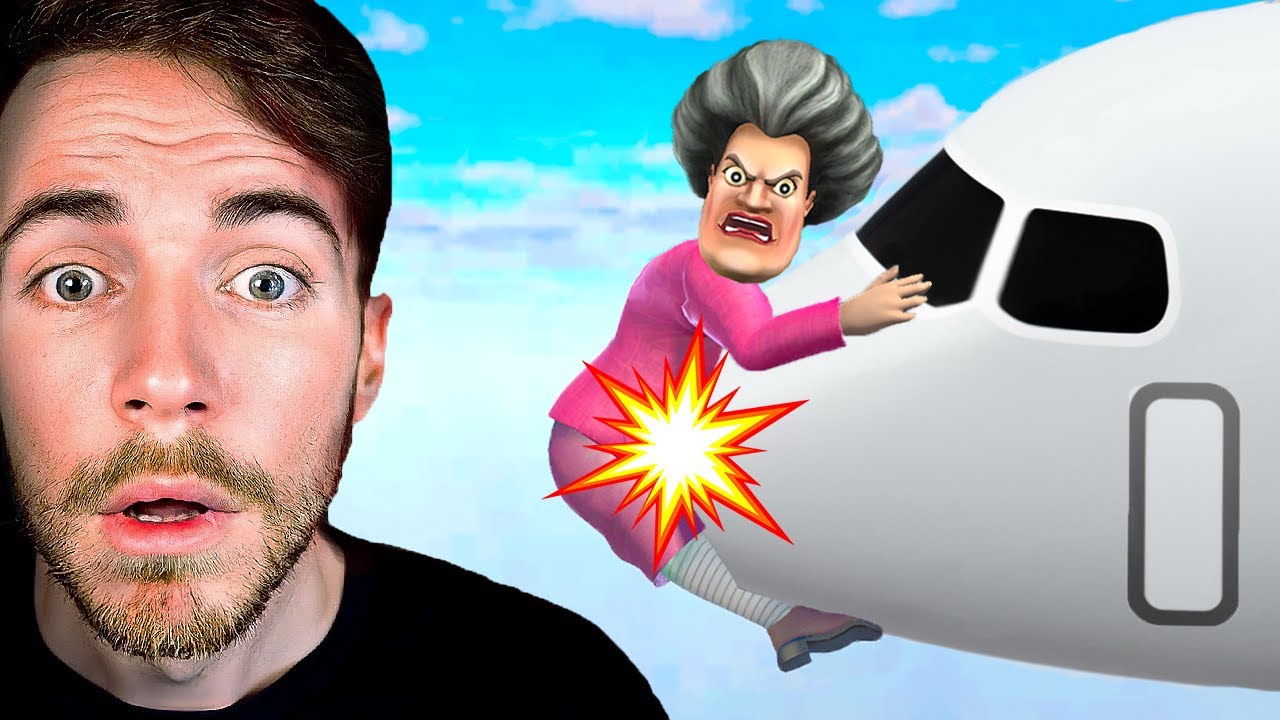 J'AI FONCÉ SUR MA PROF AVEC UN AVION (Scary Teacher 3D)