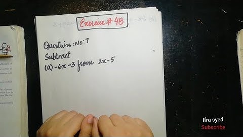 Mathematics Book 1 (D1) |  7th Edition | Exercise # 4B | Q # 7 to 9 | Ifra Syed | in Urdu\Hindi