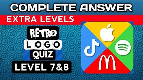 Logo Quiz 2023, EXTRA LEVELS, RETRO lvl 7&8.  complete answer. @brainitquizzes  #logoquiz