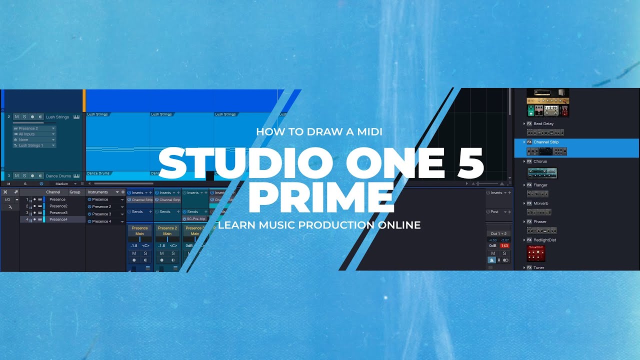 Studio One 5 Tutorial - How to draw MIDI (Hindi Tutorial) - YouTube