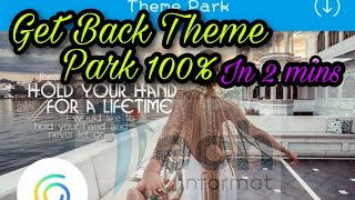 Don't do this |Get back theme park in Gionee phones screenshot 1