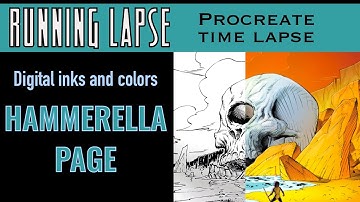 Digital Inking And Coloring Hammerella in Procreate. No commentary.