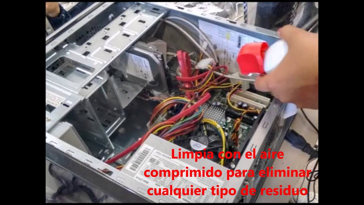 Limpieza interna a un PC - YouTube