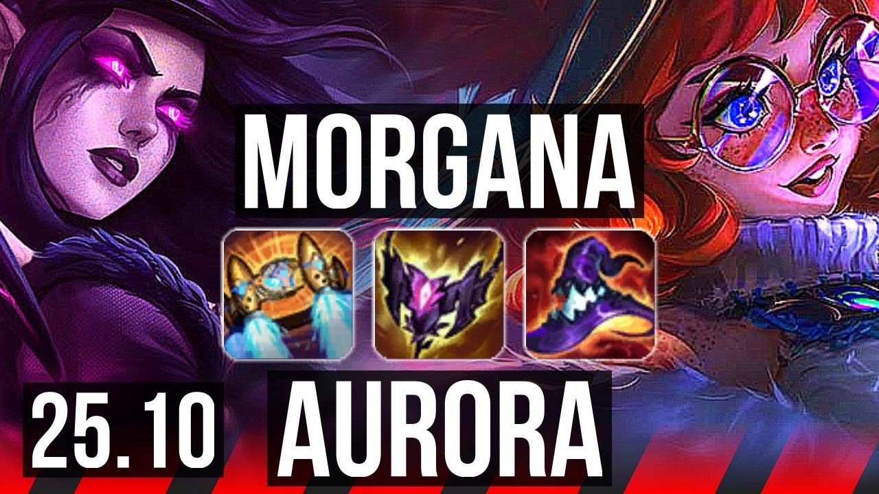 MORGANA vs AURORA (TOP) | Legendary, 600+ games, 34k DMG | KR Master | 25.10