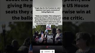 supreme court ruling fuels voting rights debate#supremecourt #politics#usa#law#elections#trend#news