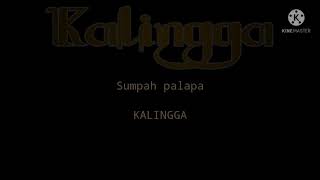 Kalingga-Sumpah palapa(Lyric)