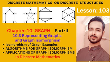 Lesson 103 Part II: Representing Graphs and Graph Isomorphism | Isomorphism Graphs with Applications