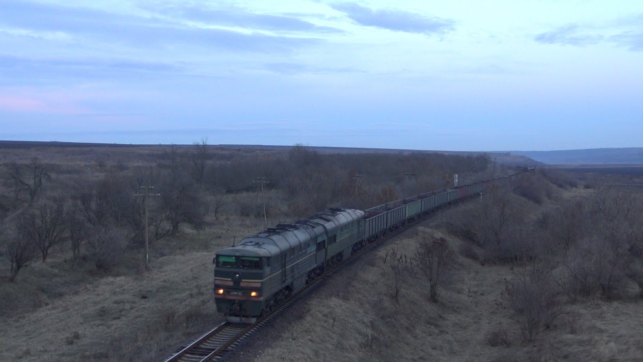 2ТЭ116-532Б/849Б [УЗ-CFM] Грузовой поезд | Freight train