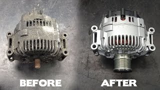 How to Repair alternator Mercedes E G GL ML R Sprinter  Jeep Chrysler (VALEO) full rebuild