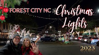 Amazing Small Town Christmas Lights in Forest City, NC | The Heart of Appalachia!