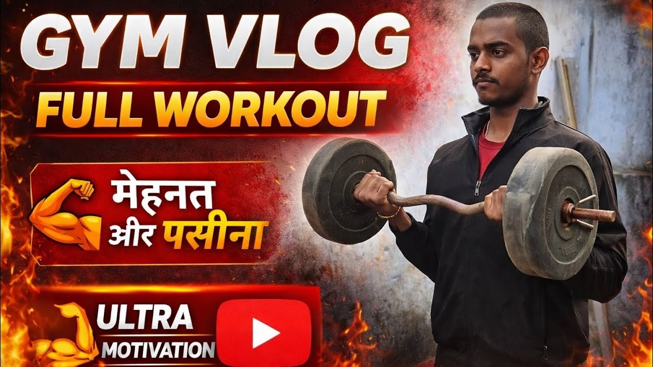 Aaj Ka Gym Workout 💪 | Day 18 |Full Body Training | Desi Gym Vlog - YouTube
