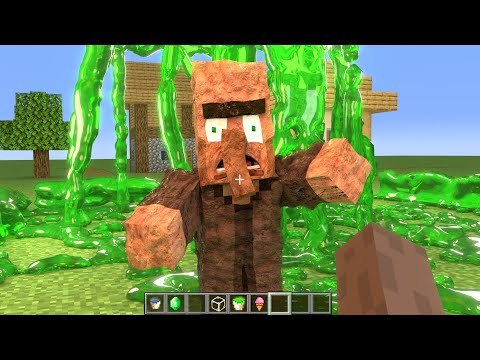 Realistic Villager Slime in Minecraft