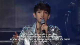 Eng Baekhyuns Y Pose For Cf Cut - Exo Showcase In Seoul - Hd