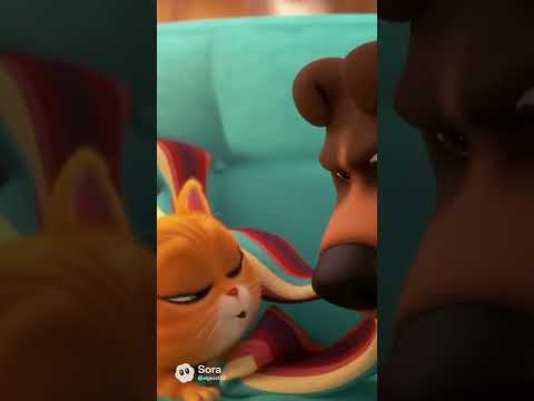 S10 Ep3 Sofa Showdown Pixarshort Aishorts Cat Dog Funnyshorts Ai Sora2