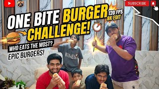 ONE Bite Burger 🍔 Challenge! 