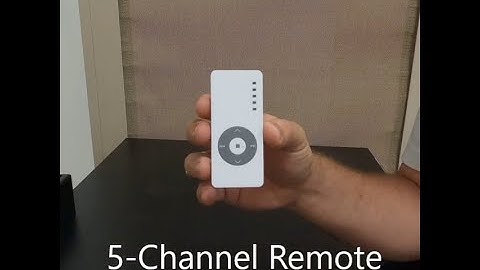 Five Channel Remote for Roll Down Shutters and Screens