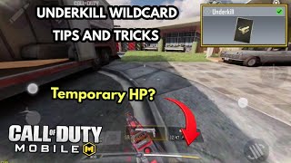 UNDERKILL WILDCARD Tips & Tricks | COD Mobile | Call of Duty Mobile