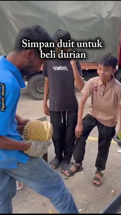 Sanggup simpan duit nak makan durian..tapi respon penjual durian ni bikin terharu..tt:Bala Durian