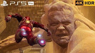 (PS5 PRO) アイアン・スパイダーがストライク・スパイダーに加わり、サンドマン史上最も壮大な戦いを繰り広げる | スパイダーマン2 4K screenshot 2