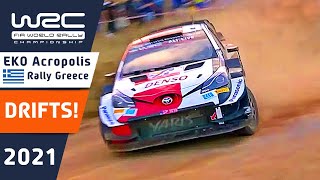 WRC Rally Drifts! : Analysis of 24 rally cars on 1 corner : EKO Acropolis Rally Greece 2021