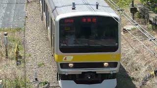 [警笛(空笛)あり]E231系0番台B16編成総武線 飯田橋駅付近通過