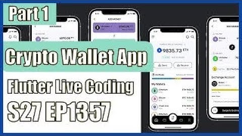Flutter UI Tutorial Designing ep1357  Crypto Wallet UI   Flutter App UI Design Figma to Flutter