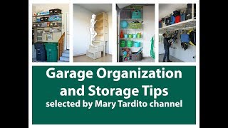 Garage organization and storage tips are collected in this video. Get inspired about how to organize your garage and garage 