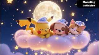 🌙 “Pikachu, Puppy and Kitty Dreaming on Their Cloud”
