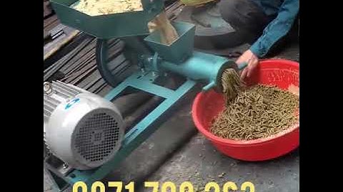Máy đùn cám viên gia đình trục ngang 0971709263
