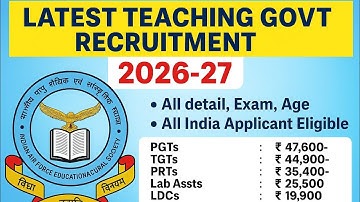 7th Pay Commission Jobs 2026 🔥 | Teaching & Non-Teaching Vacancies 2026 | Pgt TGT #job