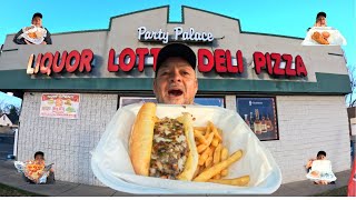 Party Store Food MARATHON! Trying Every Dish on The Menu-Big Bs Pizza