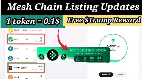 Mesh Chain Ai listing : 1 token = 0.1$ | Get free $Trump coin reward
