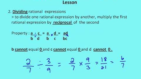 8.4 Multiply and Divide Rational Expressions (Lesson)