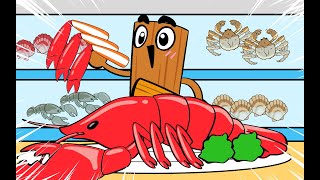Tung Tung Tung Sahur Giant King Lobster Mukbang