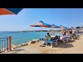 Coral Bay, Cyprus seafront and beach virtual treadmill walking tour