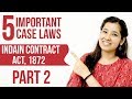 5 Important Cases of Indian Contract Act 1872 | Part 2