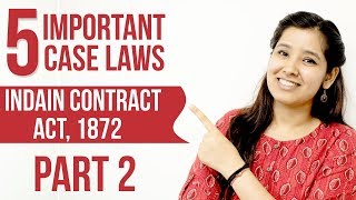 5 Important Cases of Indian Contract Act 1872 | Part 2