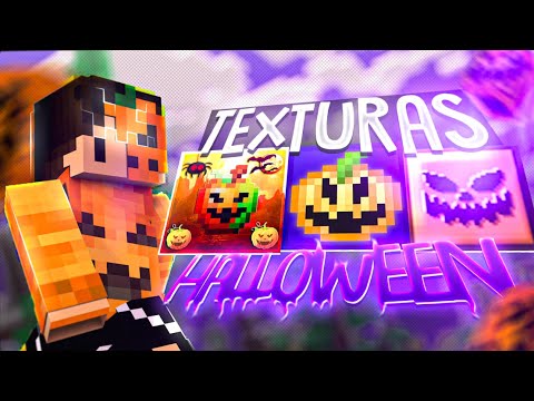 Minecraft - TOP 3 TEXTURAS DE HALLOWEEN 2024 PARA BEDWARS E FPS - 1.8x